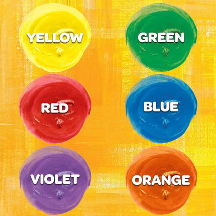CRAYOLA Washable Project Paint, Painting Supplies for Kids, 6 Count