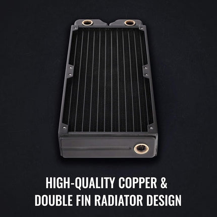 Thermaltake Pacific DIY CLD240 40mm Thick High-Density Double Micro Fins Copper Radiator CL-W281-CU00BL-A