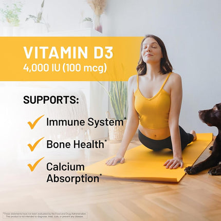 NatureWise Vitamin D3 4,000 IU for Healthy Muscle Function, Bone Health, and Immune Support | Non-GMO and Gluten-Free in Cold-Pressed Organic Olive Oil Capsule [1-Year Supply - 360 Count]