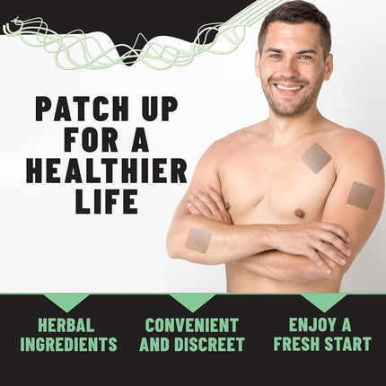 TOLEVITA Anti-Smoke Herbal Patches 7 mg | Quit Smoking Patches to Help Reduce Cravings | Herbal Stop Smoking Aid for a Healthier Lifestyle - 30 Patches