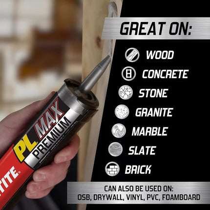 Loctite PL Premium Max Construction Adhesive 9 fl oz, 1 Cartridge