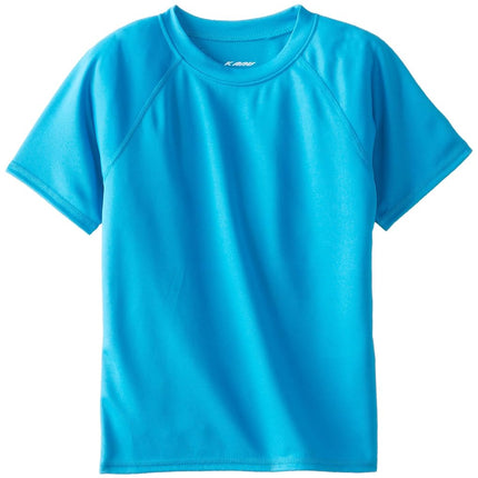 Kanu Surf Little Boys' Solid Swim Shirt, Aqua, 2T