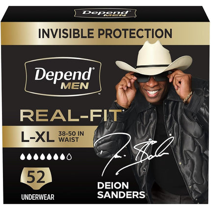 Depend Real Fit Underwear for Men Maximum Absorben