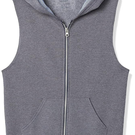 Fruit of the Loom Sudaderas de felpa, con capucha, pantalones de chándal y joggers, chaleco para niño - Gris jaspeado, Mediana