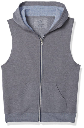 Fruit of the Loom Boys' Fleece Full Zip Sleeveless