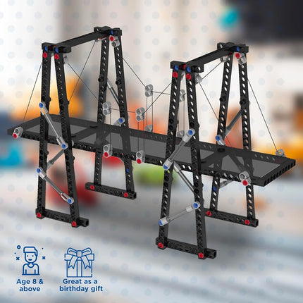 Thames & Kosmos | 625414 | Structural Engineering | Bridges & Skyscrapers |Science & Engineering Kit | Build 20 Models | Learn about Force, Load, Compression, Tension | Ages 8+