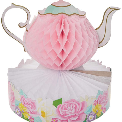 Creative Converting 340064 Floral Tea Party Centerpiece, Multi-Colored, 9" x 10", 1 ct