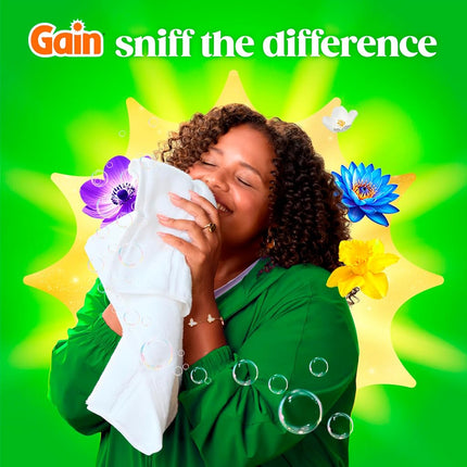 Gain flings! Laundry Detergent Soap Pacs HE Compatible 60 ct Long Lasting Scent Original Scent
