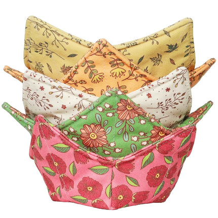 Cotton Microwavable Bowl Cozy, Microwave-Safe Hot 