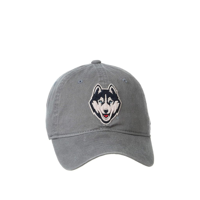 ZHATS NCAA Connecticut Huskies Mens Adjustable Scholarship Hat Charcoal, Connecticut Huskies Charcoal, Adjustable