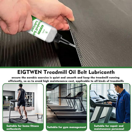 EIGTWEN 2 x 125ml Treadmill Lubricant for Belt, 100% Silicone Treadmill Oil, High Temperature Resistant Stable Treadmill Belt Lubricant, Treadmill Lube Suitable for Most Types of Treadmills