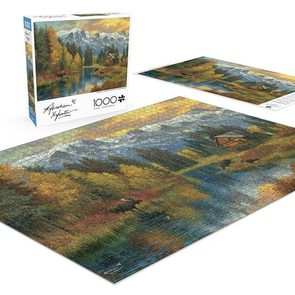 Buffalo Games - Abraham Hunter - Canadian Rockies - 1000 Piece Jigsaw Puzzle for Adults Challenging Puzzle Perfect for Game Nights - Finished Puzzle Size is