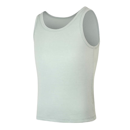 Lot de 4 débardeurs Hanes Originals pour filles, débardeurs super doux pour filles, débardeurs côtelés extensibles en modal, lot de 4, blanc/gris/menthe/rose, taille S