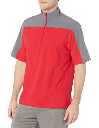 Mizuno Men's Comp Short Sleeve Batting Jacket, Red