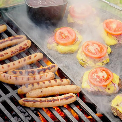 Cuisinart CHA-830 Cleanburn Fire Pit Griddle & Grill 2-in-1 Cooking Top, Pre-Seasoned Cast Iron