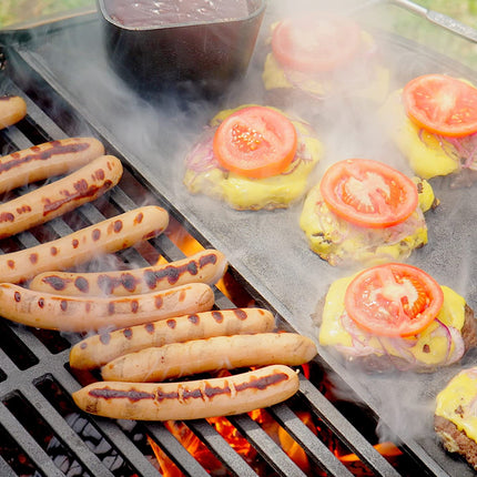 Cuisinart CHA-830 Cleanburn Fire Pit Griddle & Grill 2-in-1 Cooking Top, Pre-Seasoned Cast Iron