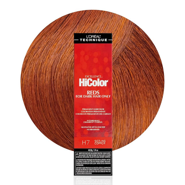 Loreal Excel Hicolor H07 Tube Sizzling Copper 1.74