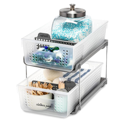 madesmart Antimicrobial 2 Tier Organizer, Pack of 