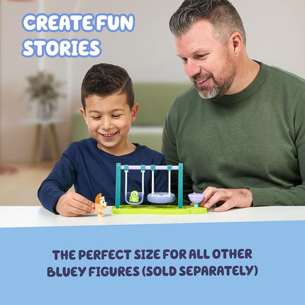 BlueY Mini Playsets Playset Turtle Boys Playground Includes Avid Bingo Figure with Movable Joints & Turtle Boys