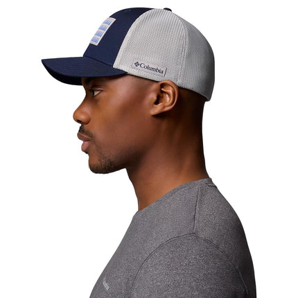 Columbia Unisex's Tree Flag Mesh Ball Cap Baseball, Collegiate Navy, XL
