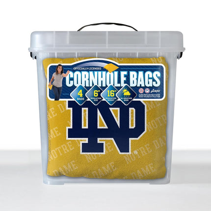 YouTheFan NCAA Notre Dame Fighting Irish Cornhole Bags - 4PK - Gold