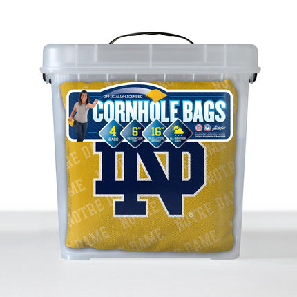 YouTheFan NCAA Notre Dame Fighting Irish Cornhole Bags - 4PK - Gold