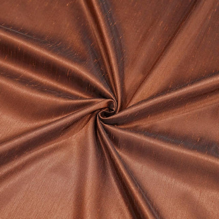 HPD Half Price Drapes Faux Silk Blackout Curtains 84 Inches Long for Bedroom & Living Room Vintage Textured Blackout Curtain (1 Panel), 50W x 84L, Copper Kettle