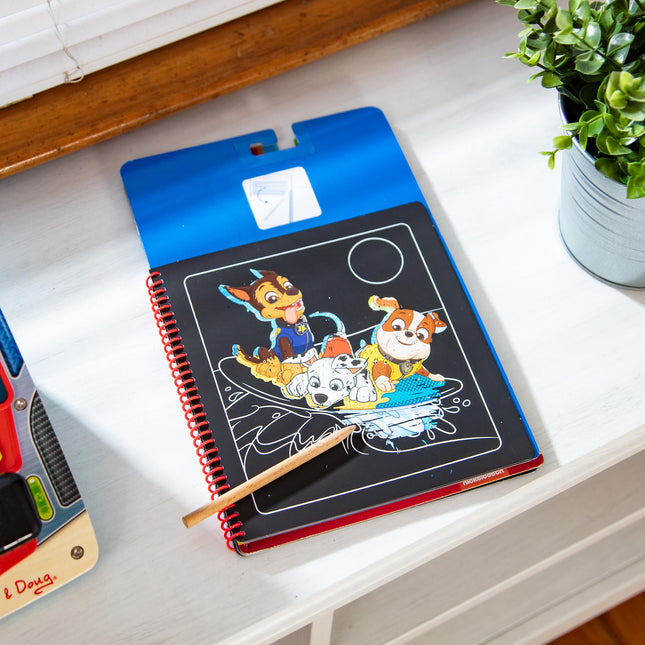 Melissa & Doug PAW Patrol Scratch Art 3-Pack – Chase, Skye, Marshall Color Reveal Travel Activity Pads