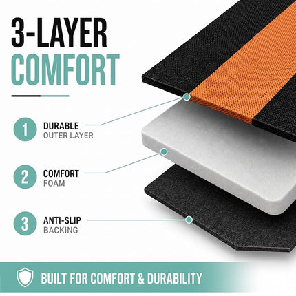 FH GROUP Car Seat Covers Full Set Cloth - Universal Fit, Automotive Seat Covers, Low Back Front Seat Covers, Airbag Compatible, Split Bench Rear Seat, Car Seat Cover for SUV, Sedan, Van Orange