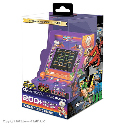 MY ARCADE All-Star Stadium Nano Player - 4.5" Fully Playable Portable Mini Arcade Machine with 207 Retro Games, 2.4" Screen Color Display