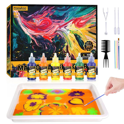 Water Marbling Paint for Kids - Arts and Crafts Ki