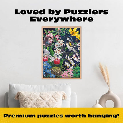 Buffalo Games - Gold - Linda Howard Bittner - Bird's Serenade - 1000 Piece Jigsaw Puzzle for Adults Challenging Puzzle Perfect for Game Nights - Finished Puzzle Size is 26.75 x 19.75