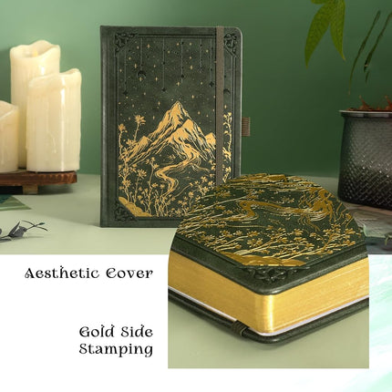 MGGAO Dotted Journal for Women Men, A5 Hardcover Dot Notebook