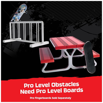 Spin Master Tech Deck, Pro Series Daily Grind Pack 2.0 with Picnic Table and Bike Rack; Kids Toys for Boys Ages 6 and up (Mini Fingerboard Sold Separately)