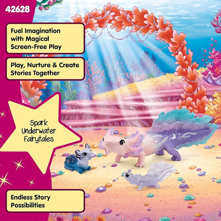Schleich Bayala - 3Pc Axolotl Discovery Set Playset - Kids Ages 5+ | 42628