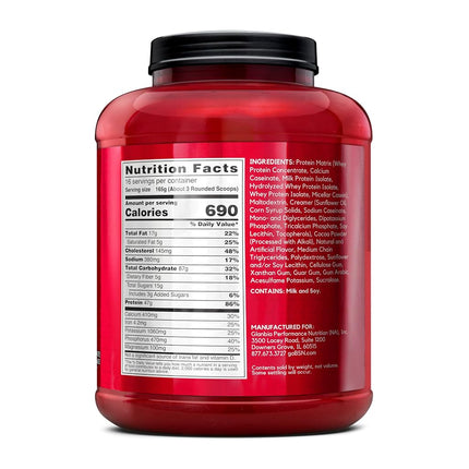 BSN True Mass Ultra Premium Protein/Carb Matrix 2.64 Kg, 16 Servings, Chocolate Milkshake