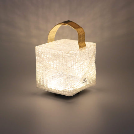 Solight Design Outdoor Solar-Powered Light, Inflatable LED Lantern - Waterproof, Compact, Portable - SolarPuff PET Warm White