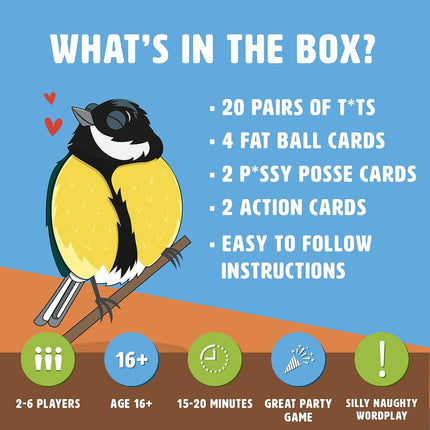 Ginger Fox | Calm Your Tits | Card Game | 2-6 Players, Ages 16+