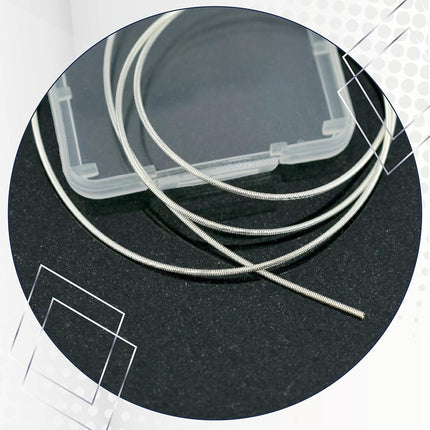 Beadalon French Wire, 0.70 mm / .028 in, Silver Plated, 1 Meter