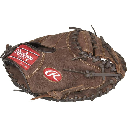 Rawlings 2017 Sporting Goods Player Preferred Catcher’s Mitt, Brown, Size 33, Worn on Left Hand