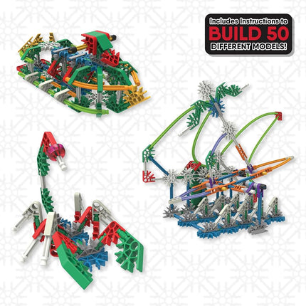 K'NEX | Power and Play Motorised Building Set | Educational Toys for Kids, 529 Piece Stem Learning Kit, Engineering for Kids, Fun and Building Construction Toys Ages 7+ | Basic Fun 23012