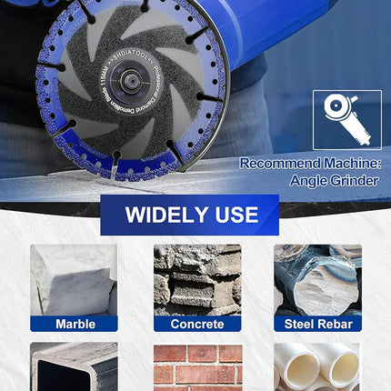 SHDIATOOL Rescue Demolition Diamond Blades for ALL-CUT 7“/180mm Metal Marble Aluminum Pipe Iron Hard Plastic PVC Cut-off Wheel