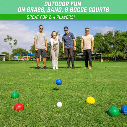 Juego de minibolche GoSports de 65 mm tamaño viaje con 8 bolas, boliche pequeño, bolsa de mano y cuerda de medición