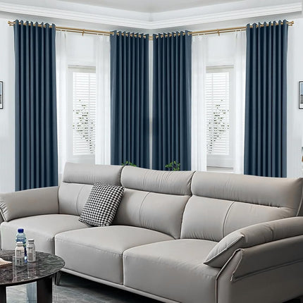 Barras de cortina de esquina doble Mayrhyme Warm Gold con remates de tapa de aluminio y soportes, barras de cortina de ventana salediza doble de 1 pulgada de diámetro, barra doble central ajustable de 2 lados de 20-36" y 36-72"