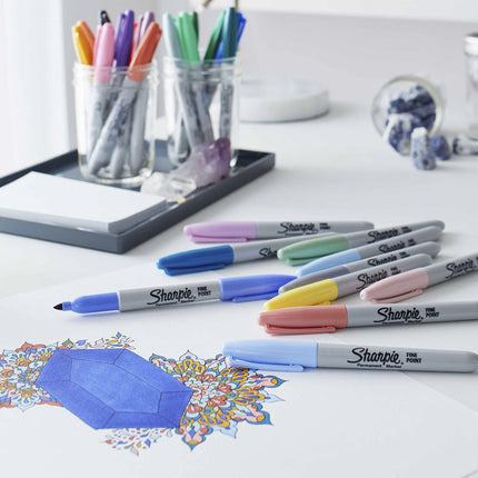 Sharpie Mystic Gems Fine Point Permanent Marker 12/Pkg-