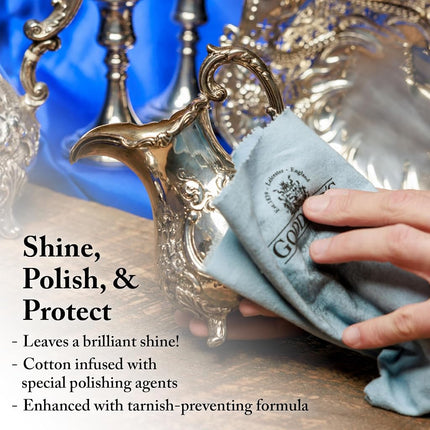 Goddard's Silver Polish Cloths Cleans And Shines Display Silver 2 Pack
