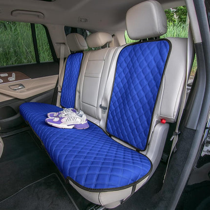 FH Group Universal Faux Leather Seat Protectors - Rear Set for Most Cars, Trucks, SUVs or Vans