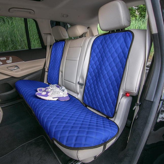 FH Group Universal Faux Leather Seat Protectors - Rear Set for Most Cars, Trucks, SUVs or Vans