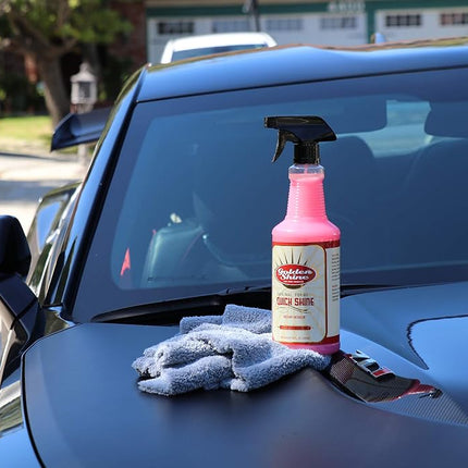 GOLDEN SHINE Quick Shine Instant Detail Spray, 32 Ounce Bottle Cleans and Shines Your Vehicle 10032