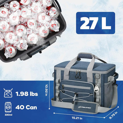 Maelstrom 40Can Collapsible Soft Cooler Bag, Leakproof Insulated Ice Chest
